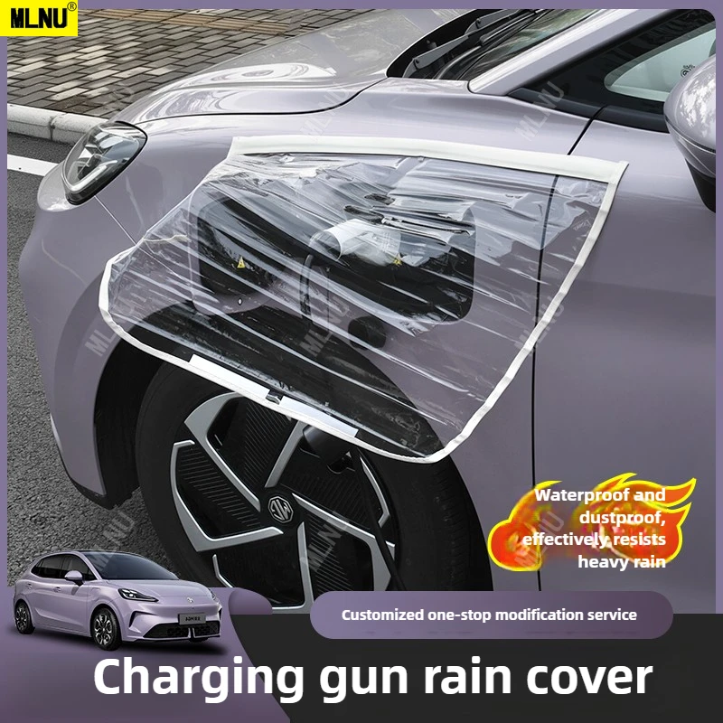 Charging Port Rain Cover For MG4 EV/ELECTRIC Accessories 2025/2024-PVC Material,Magnetic Installation,Water Resistant 2022-2023