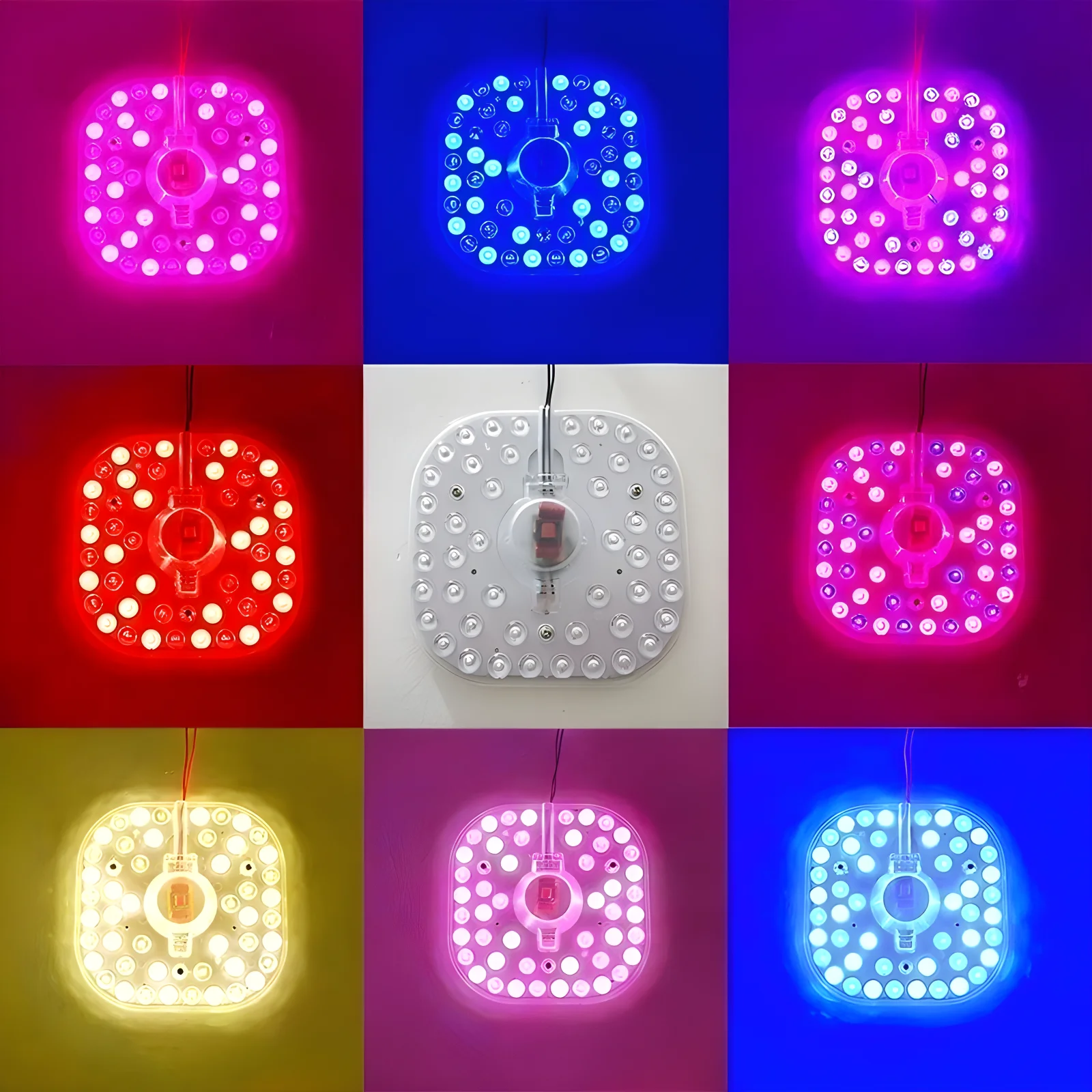 RGB LED Ceiling Light Module AC220V 230V 240V 12W 18W 24W 36W Red Green Blue Yellow Pink White Icy Blue