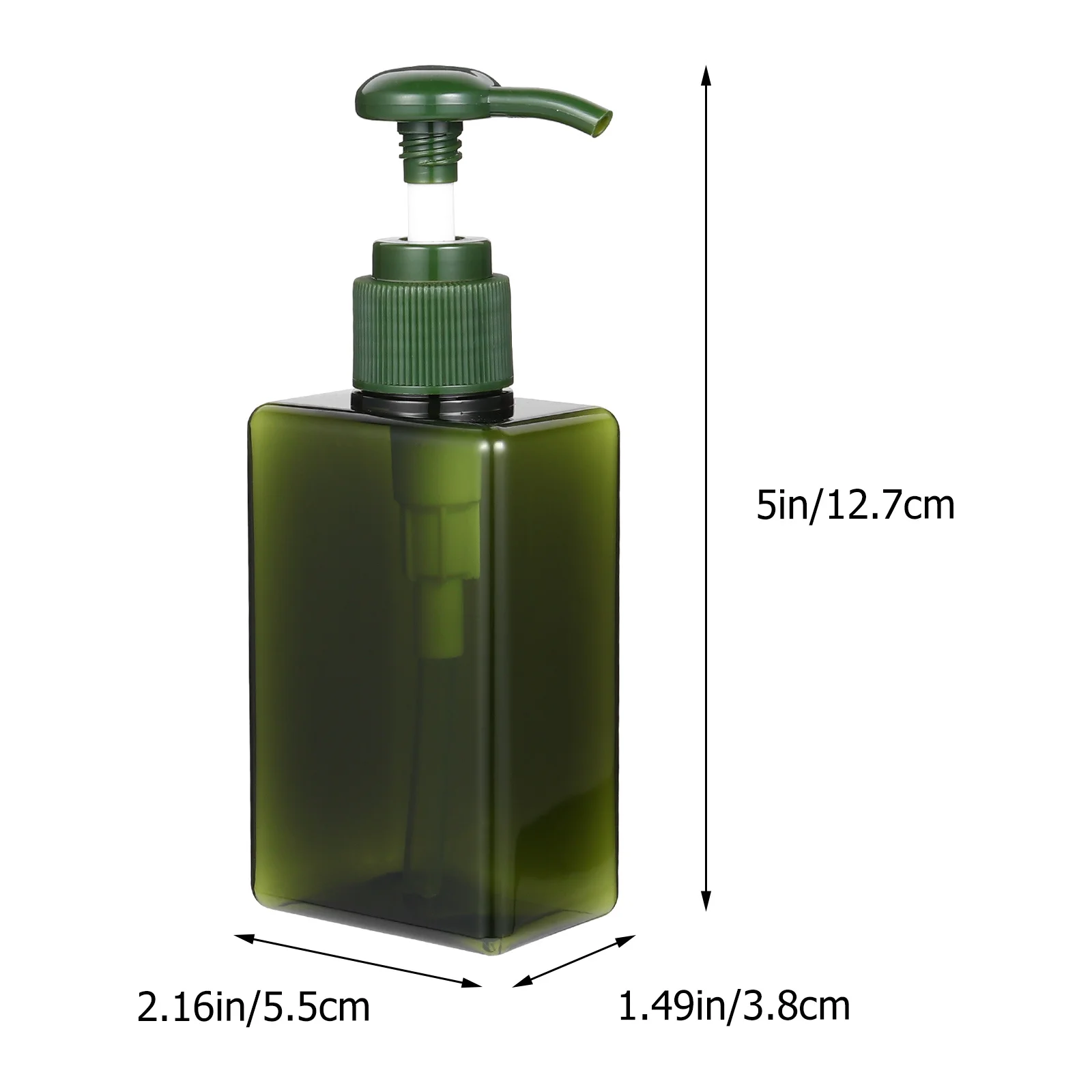 4개 150Ml 빈 로션 병 샴푸 샤워 젤 핸드 리필용 재사용 가능한 플라스틱 사각형 용기