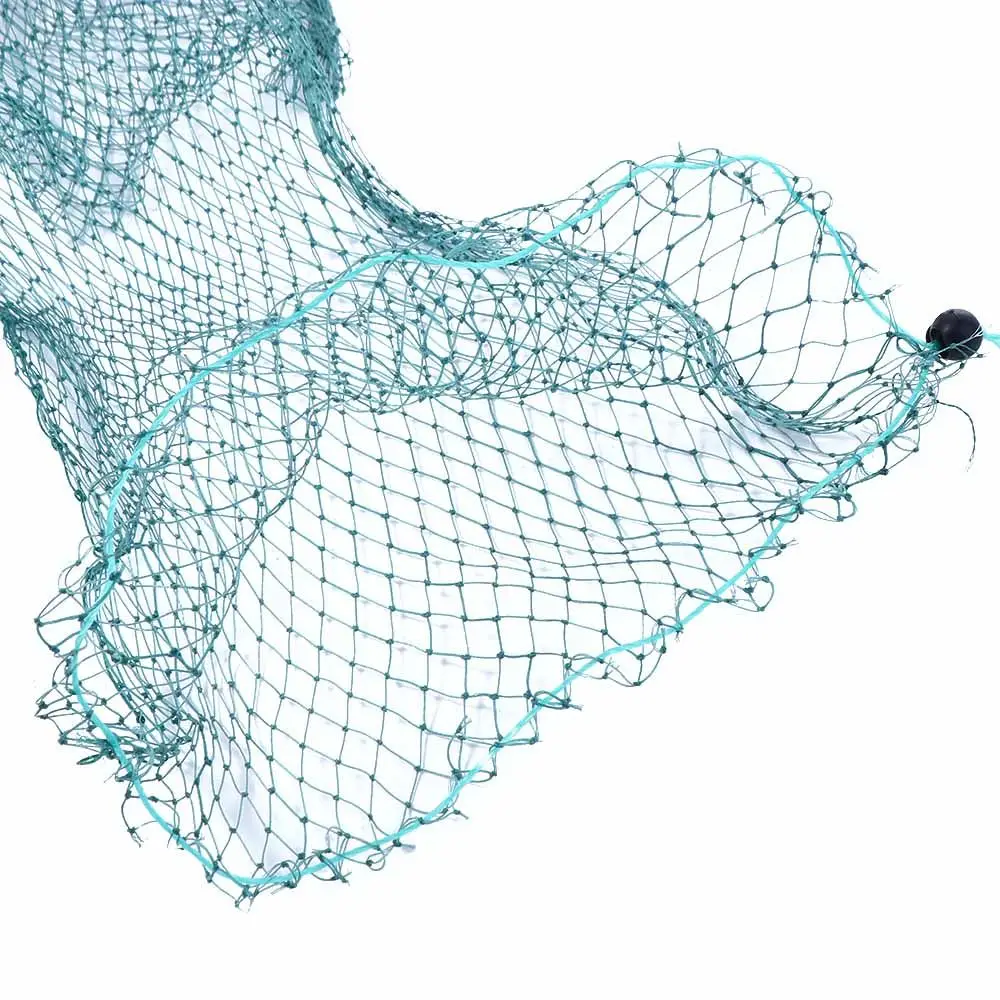 1 Meter Fishing Tackle Dip Drift Shrimping Net Foldable Tool Fishing Cage Minnow Mesh Fishing Net Fishing Bait Trap DIY