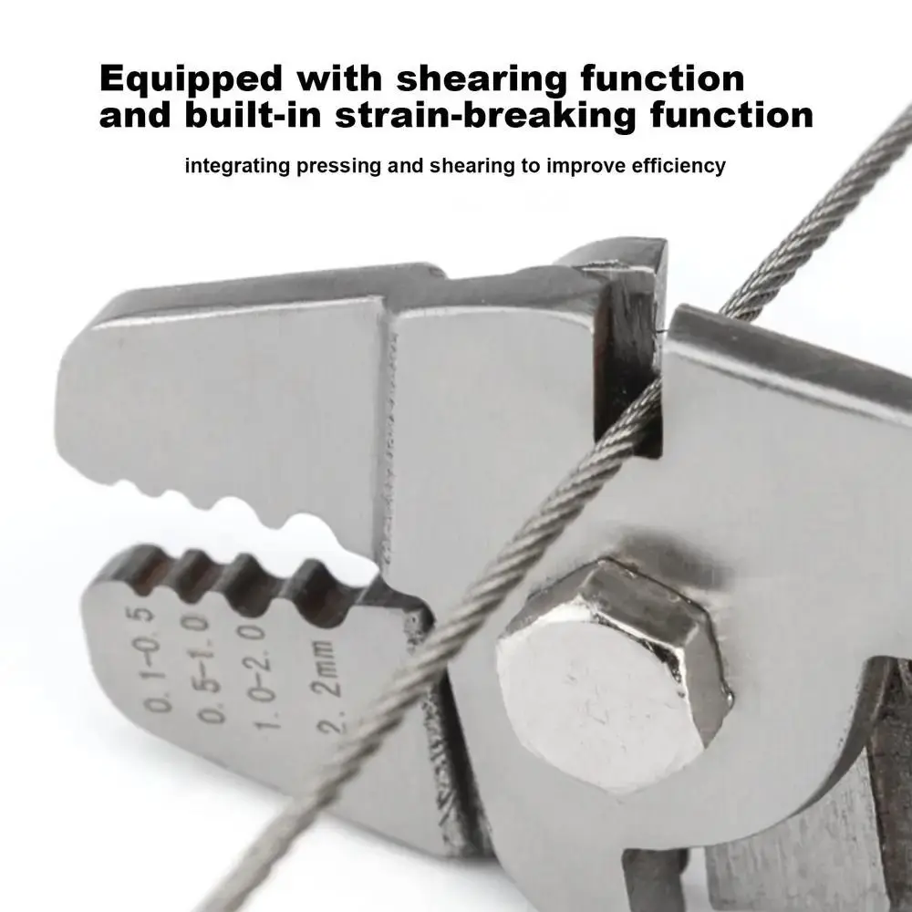 

Профессиональный инструмент для обжима проводов с двойной трубчатой конструкцией, для алюминиевых втулок, диапазон 0.1-2.2 мм