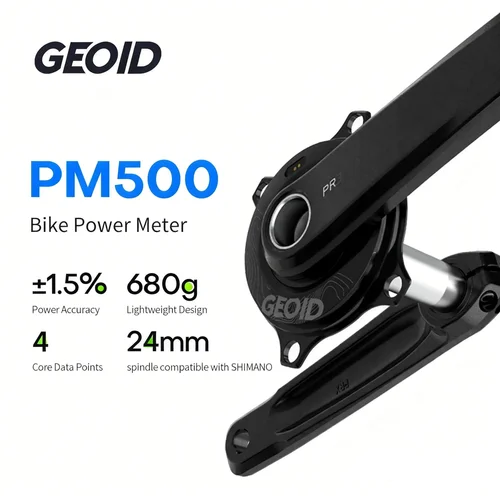 Medidor de potencia GEOID PM500 110BCD manivela de 4 pernos husillo de 24mm ANT + Bluetooth medidor de potencia de bicicleta de carretera para Shimano