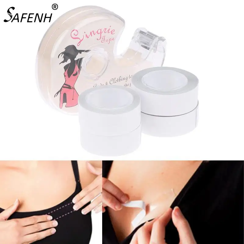 3-5M Waterproof Dress Cloth Tape Transparent Double-sided Secret Body Self Adhesive For Clothing And Body, For All Skin Shades