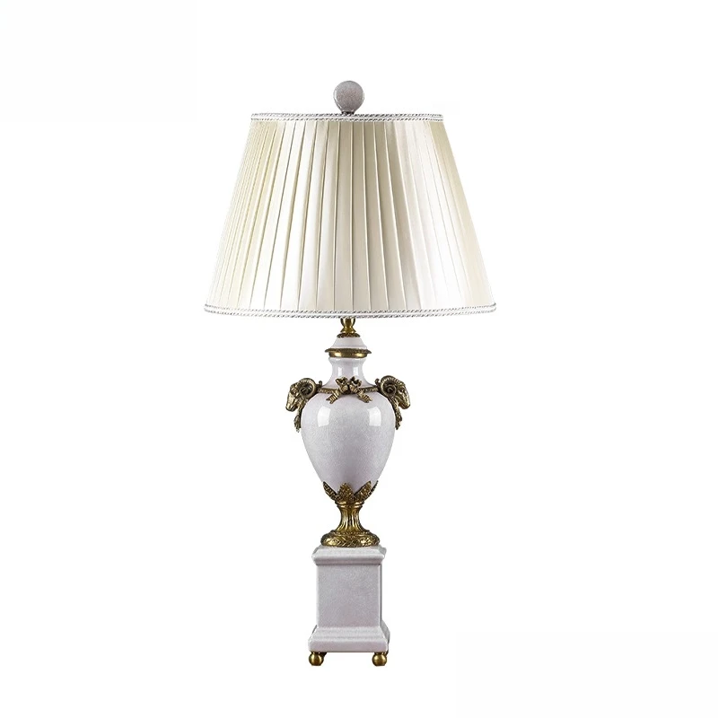 

Lamps, living room, study, ceramic, brass, decoration, French, luxury, bedside, lighting