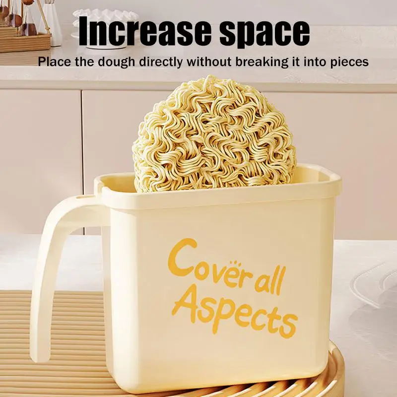 1 Set No Wash Reusable Ramen Bowl Korean Style Lazy Instant Noodle Bowl High Temperature Resistant Convenient Noodle Container