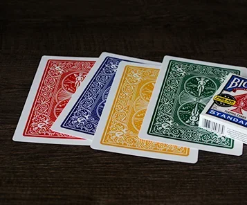 The Jumping Aces (Jumbo Cards) Card Magic Tricks Illusions Gimmick Magic Props Easy To Do Magician Beginner Stage Close Up Fun