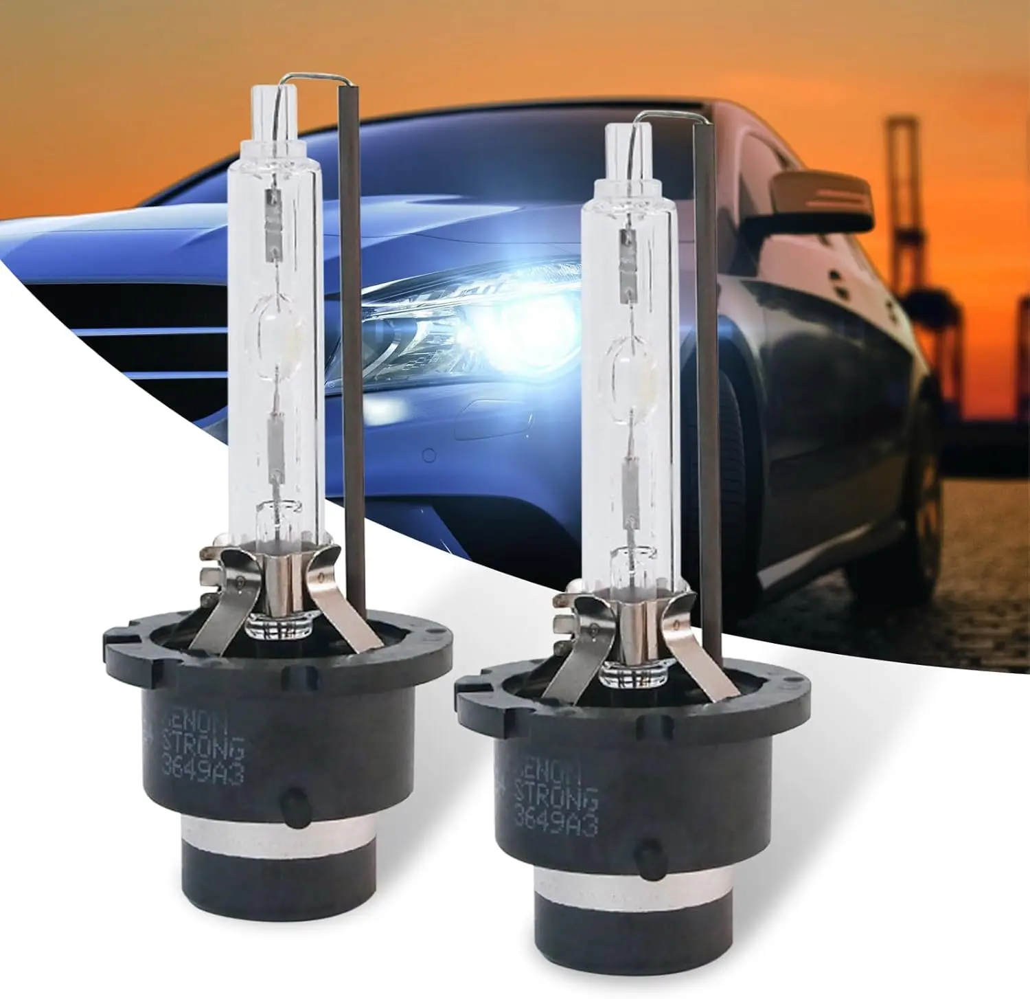 

2 шт. автомобильные галогенные лампы, оригинальные сменные лампы 6000K D2S, супер яркие лампы 35 Вт, универсальные автомобильные лампочки, 12 В в наличии