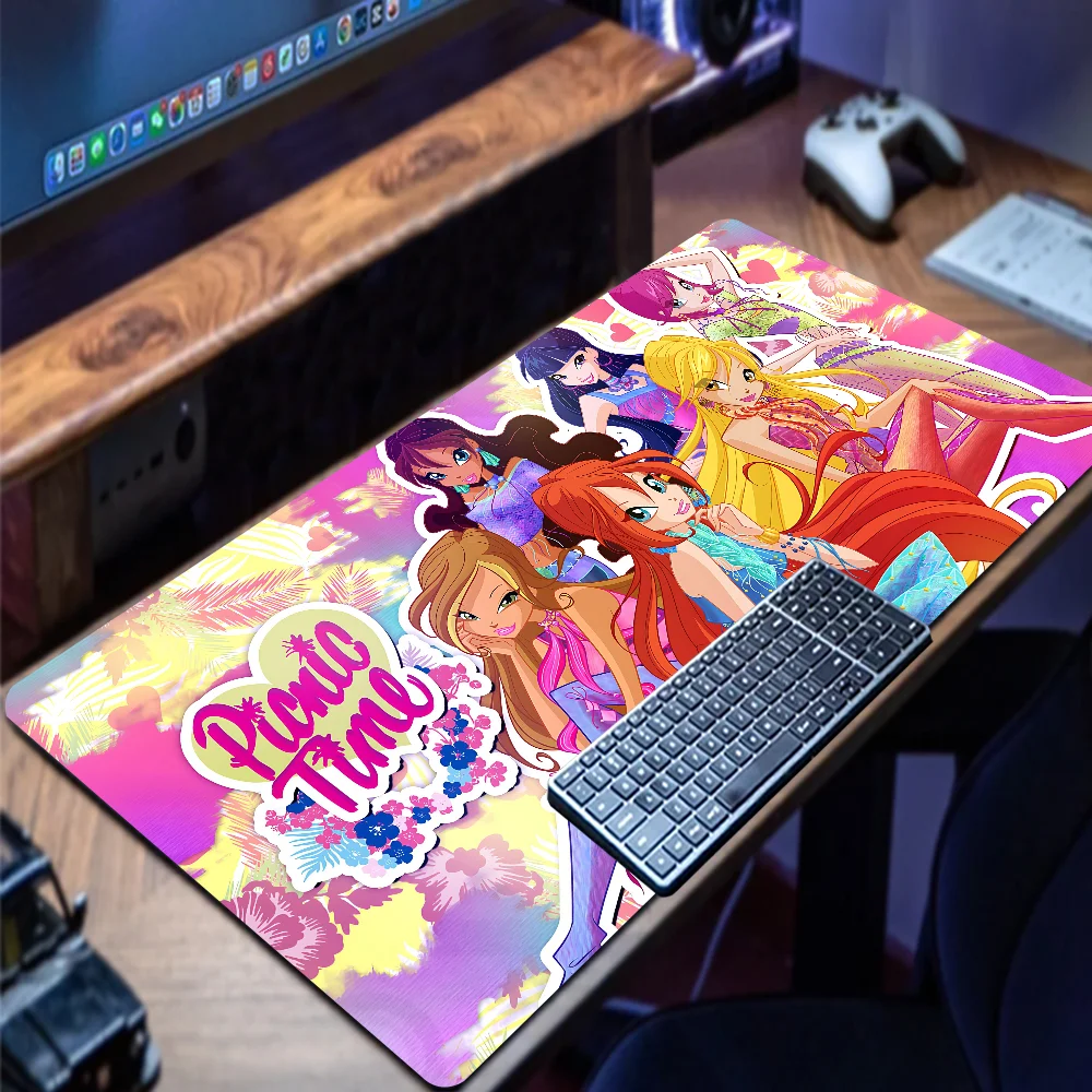 Girl W-Winx Clubs Mousepad Mousepad New Arrivals Large Gaming Mousepad L XL XXL Gamer Mouse Pad Size For Keyboards Mat