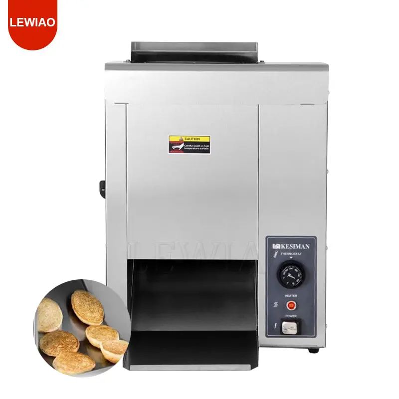 Fast Food Shop Hamburger Bun Toaster Vertical Stainless Steel Hamburg Machine Simple Operating Burger Bun Toaster