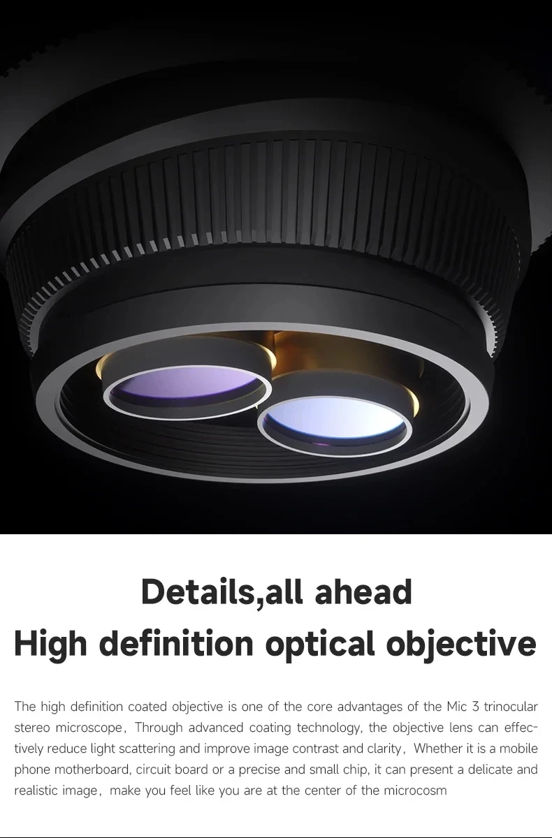 ميكانيكي MIC2-B11 مجهر تكبير مستمر مكبر إلكتروني 360 ° دوران لإصلاح لحام الهواتف رقاقة ثنائي الفينيل متعدد الكلور #5