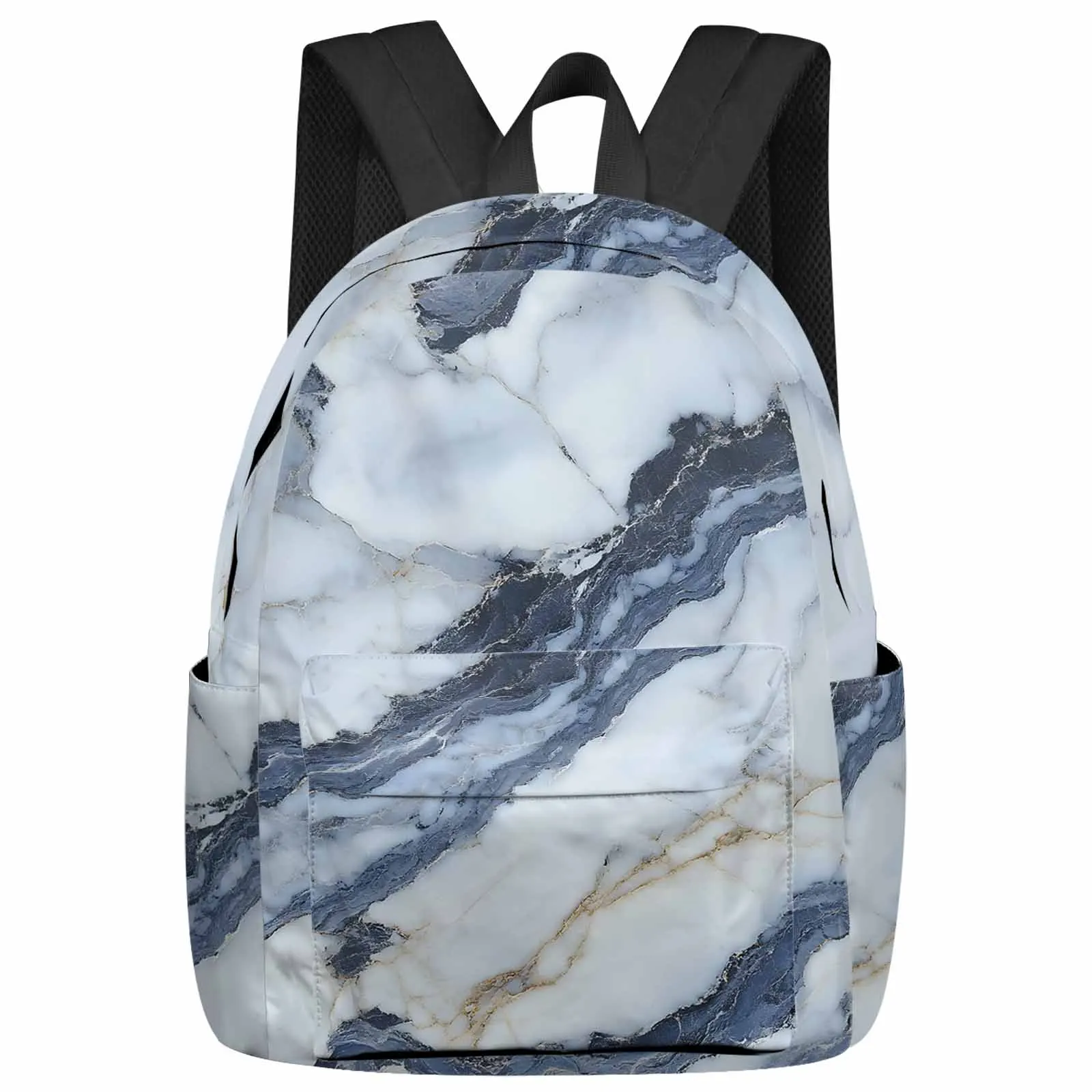 

Modern Abstract Marble Backpack School Bags for Teenagers Students Laptop Bag Women's Casual Travel Backpack