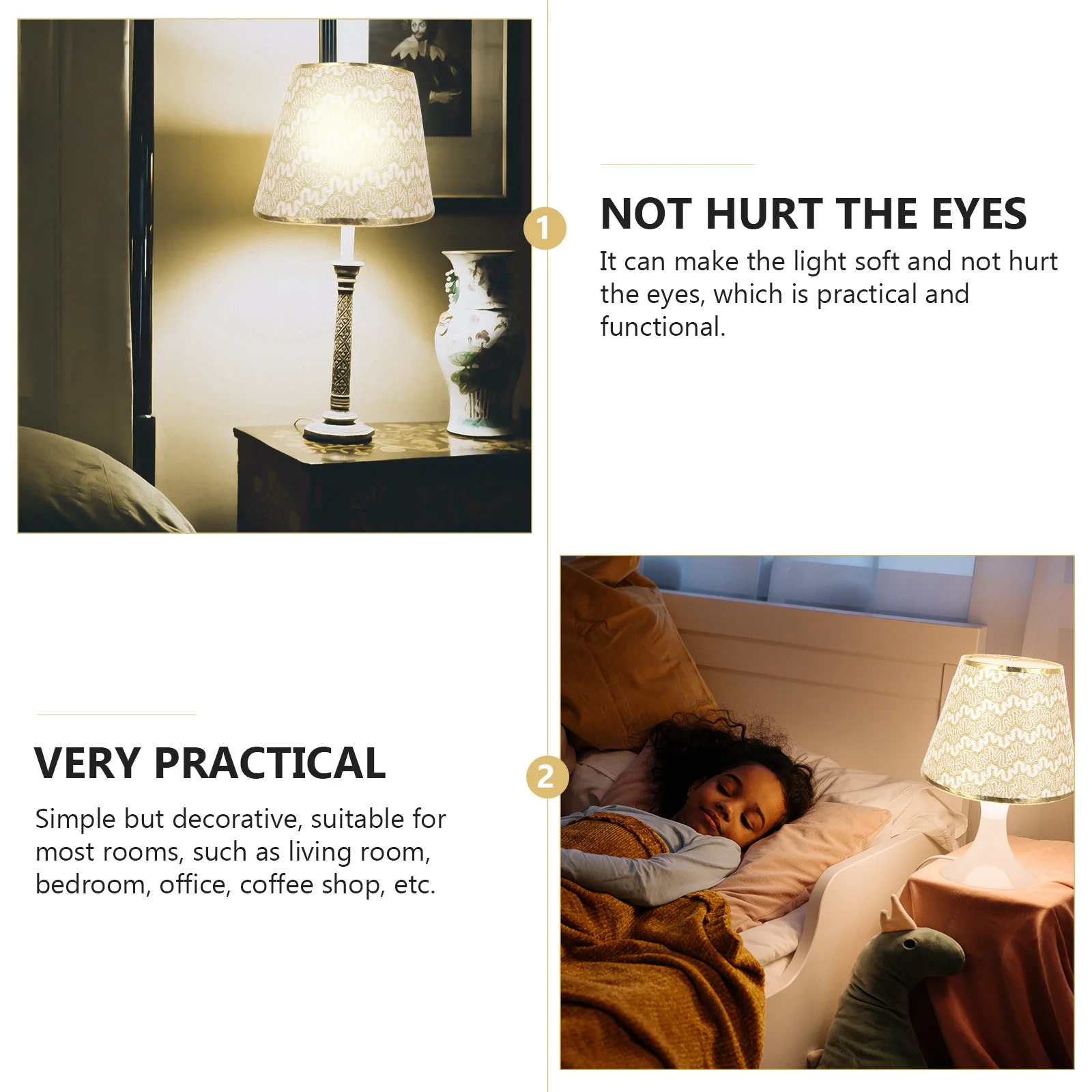 

1 шт. абажур для настольной лампы, тканевый абажур, прочный металлический кронштейн, защитный чехол для спальни, гостиной, офиса, абажур