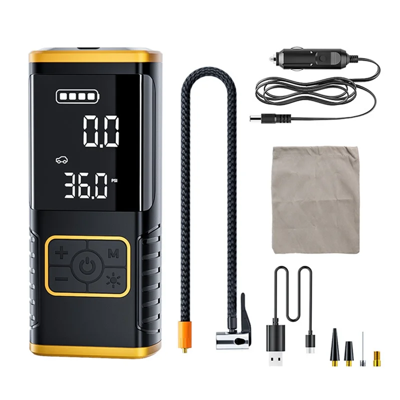 

Wireless Car Air Pump Portable Air Compressor For Car Motorcycle Bicycle Ball Electric Tire Inflator-A65M