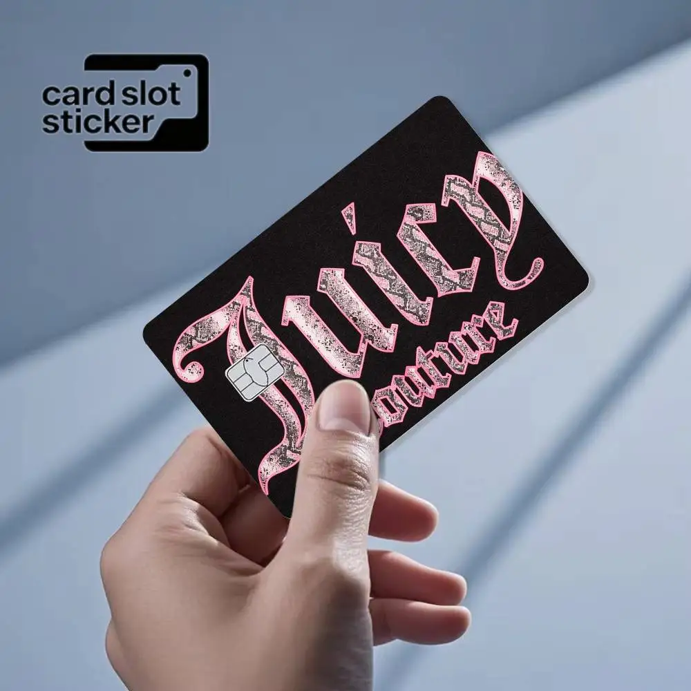 Pink Perfumes Juicy CoutureS  Credit Card HD Stickers Game Card Decal Small Chip Waterproof Sticker Gift