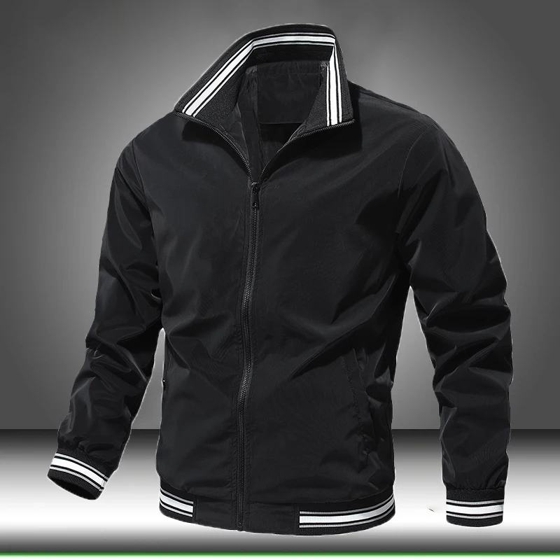 

8XL Mens Jacket Plus Size Autumn Spring Coats Fashion Bomber Jacket Men Black Casual Slim Fit Baseball Jackets Loose Outwear