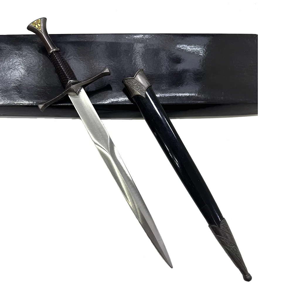 35cm Medieval Sword Game Weapons Model Unsharpened Decorative Sword Cosplay Stage Performance Prop Collectible Ornament Boy Gift - view 3