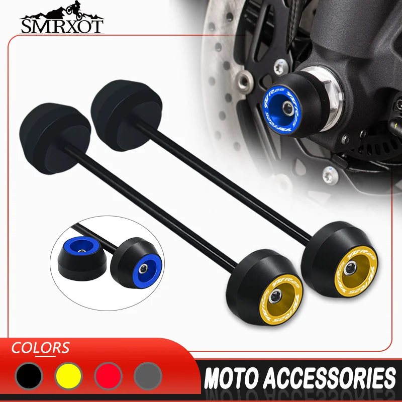 Eixo da roda dianteira e traseira Fork Bater Sliders, Falling Protector Pad, Acessórios da motocicleta para YAMAHA YZF-R25 R25 2014-2024