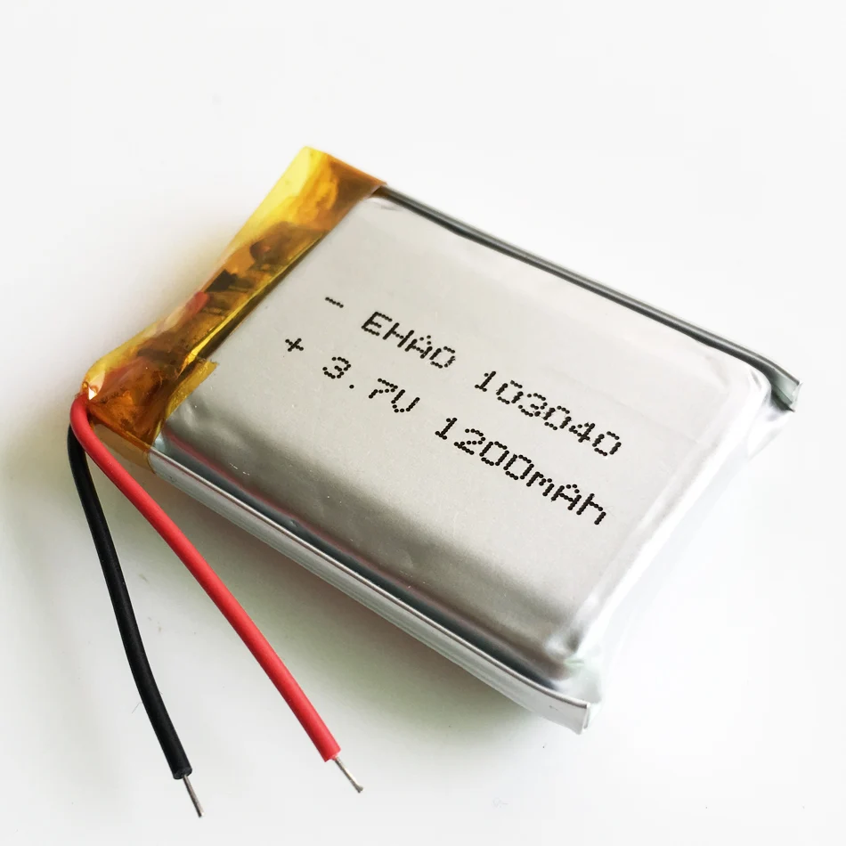 3,7 В 1200 мАч Полимерная литиевая аккумуляторная батарея Lipo 103040   Для GPS-навигатора MP5 Bluetooth-гарнитура PS4 3,7 В 103040   Батарейки