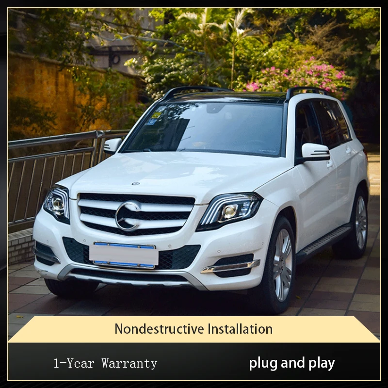 

Car Styling For Mercedes Benz GLK GLK200 GLK260 GLK300 2008-2015 Front Lamp DRL Headlight Highlight LED Bulb Projector Lens Auto