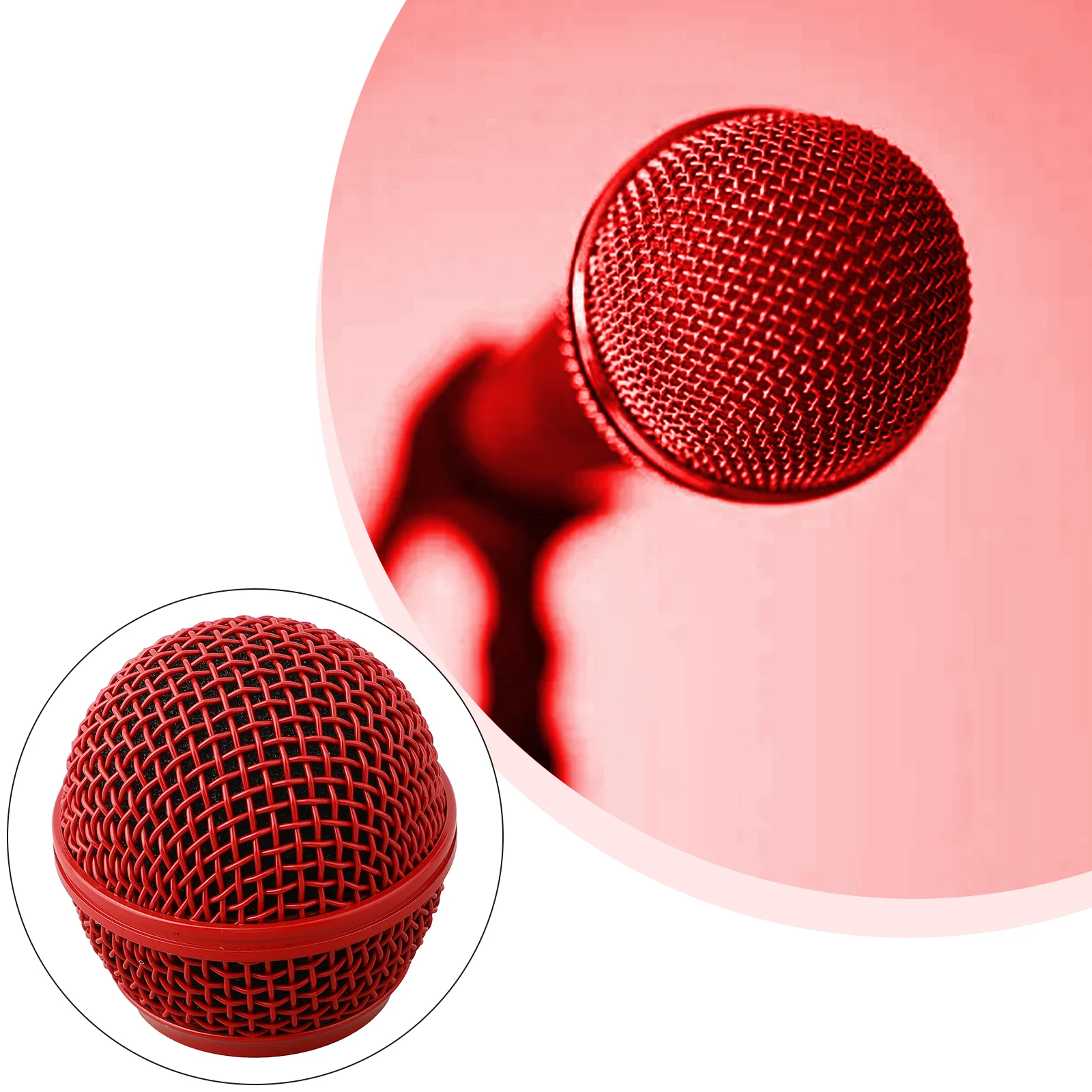1pc マイク交換ヘッドスチールマイクグリルカバーヘッド 5 - Shure Mic Sm58 のレビューと価格