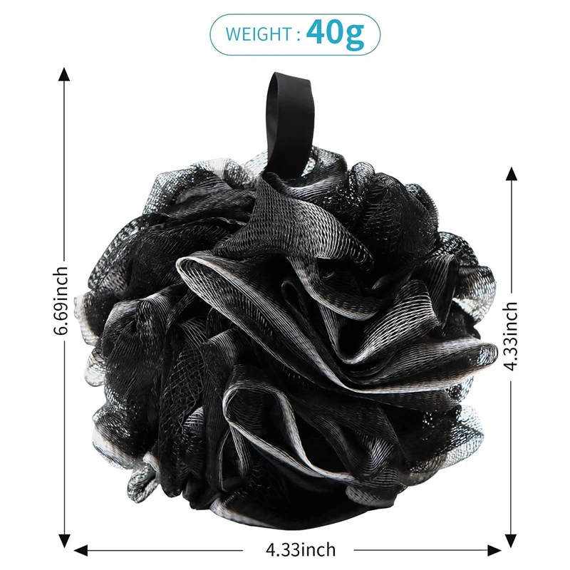 Bad Spons Douche Loofah Zachte Mesh Body Wash Scrubber Exfoliator Puff Douche Spons Essentiële Huidverzorging Voor Vrouwen En Mannen Baden