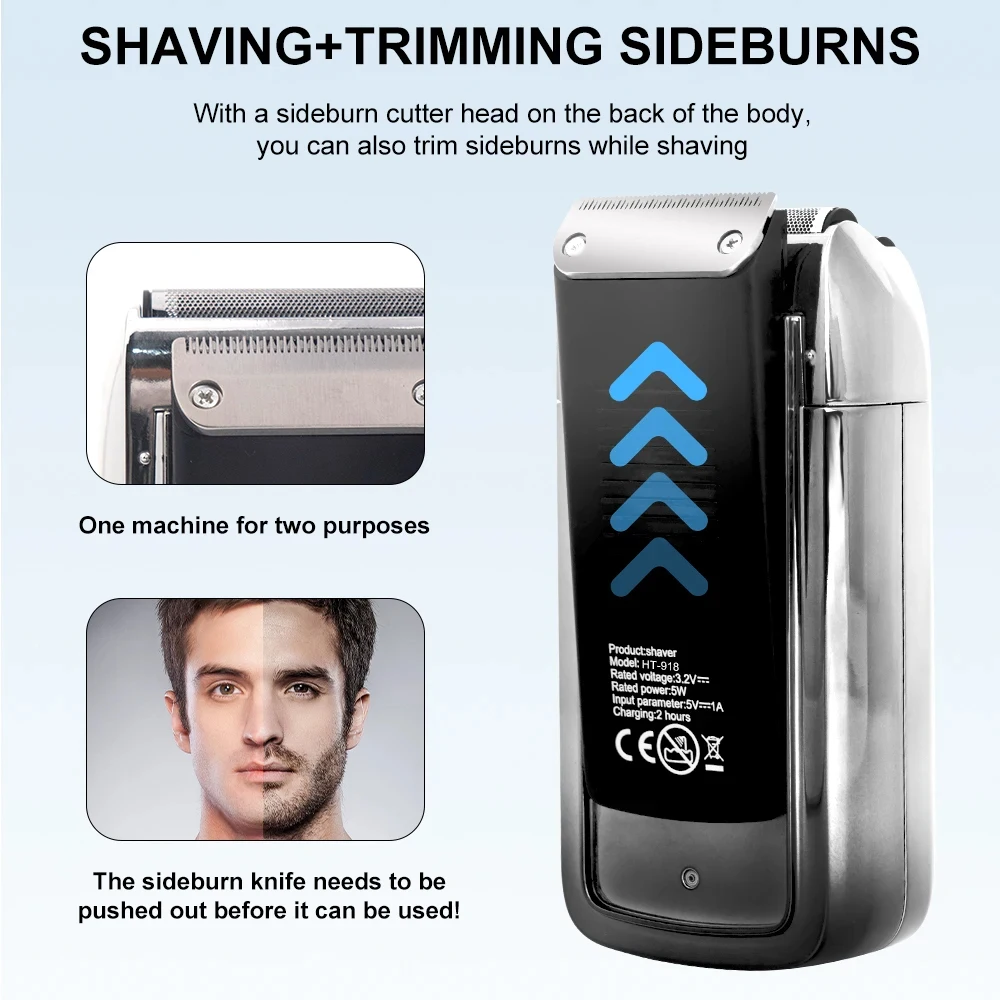 

HIENA Shaver Professional Razor Electric Shaving Machine Portable Beard Trimmer Rechargeable Razor Mini Shaver for Men