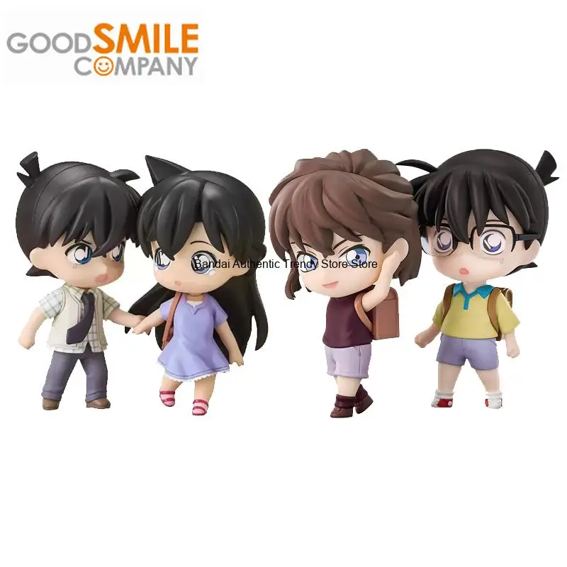 Good Smile Original Qset DETECTIVE CONAN Shinichi Kudo Ran Mori Ai Haibara Conan Edogawa Anime Action Figures Toys Kids Gift