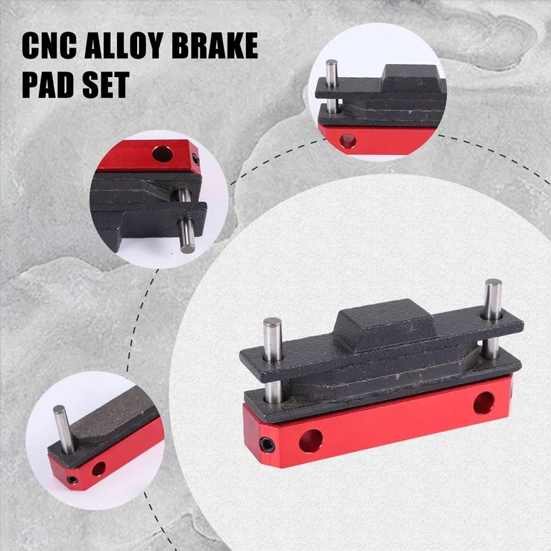 CNC Alloy Brake Pad Set For 1/5 HPI KM BAJA 5B SS RC CAR GAS PARTS 85201