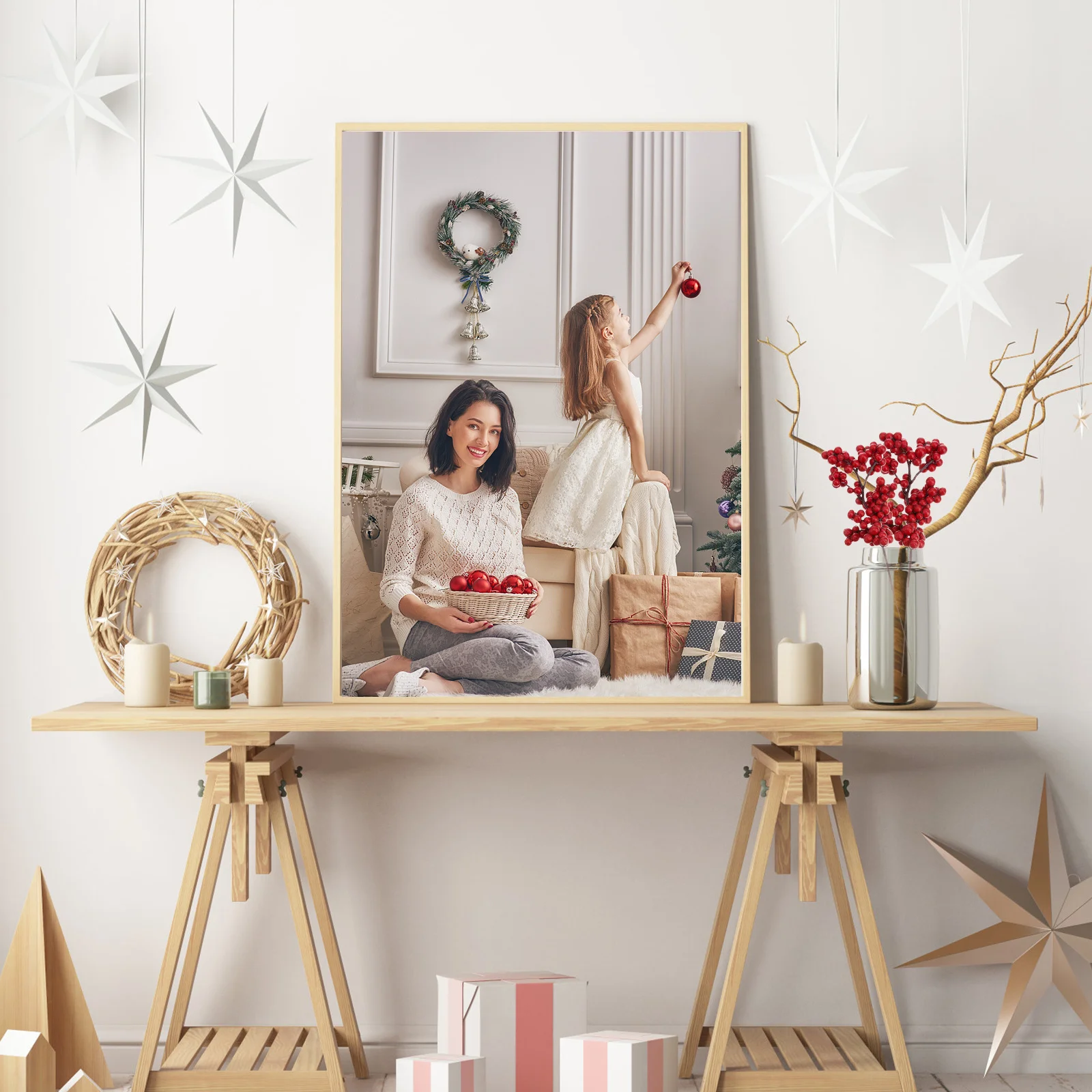 

10pcs Artificial Branch For Christmas Wedding Party Holiday Bouquet Decor Centerpiece Diy Party Bouquet Craft Gift