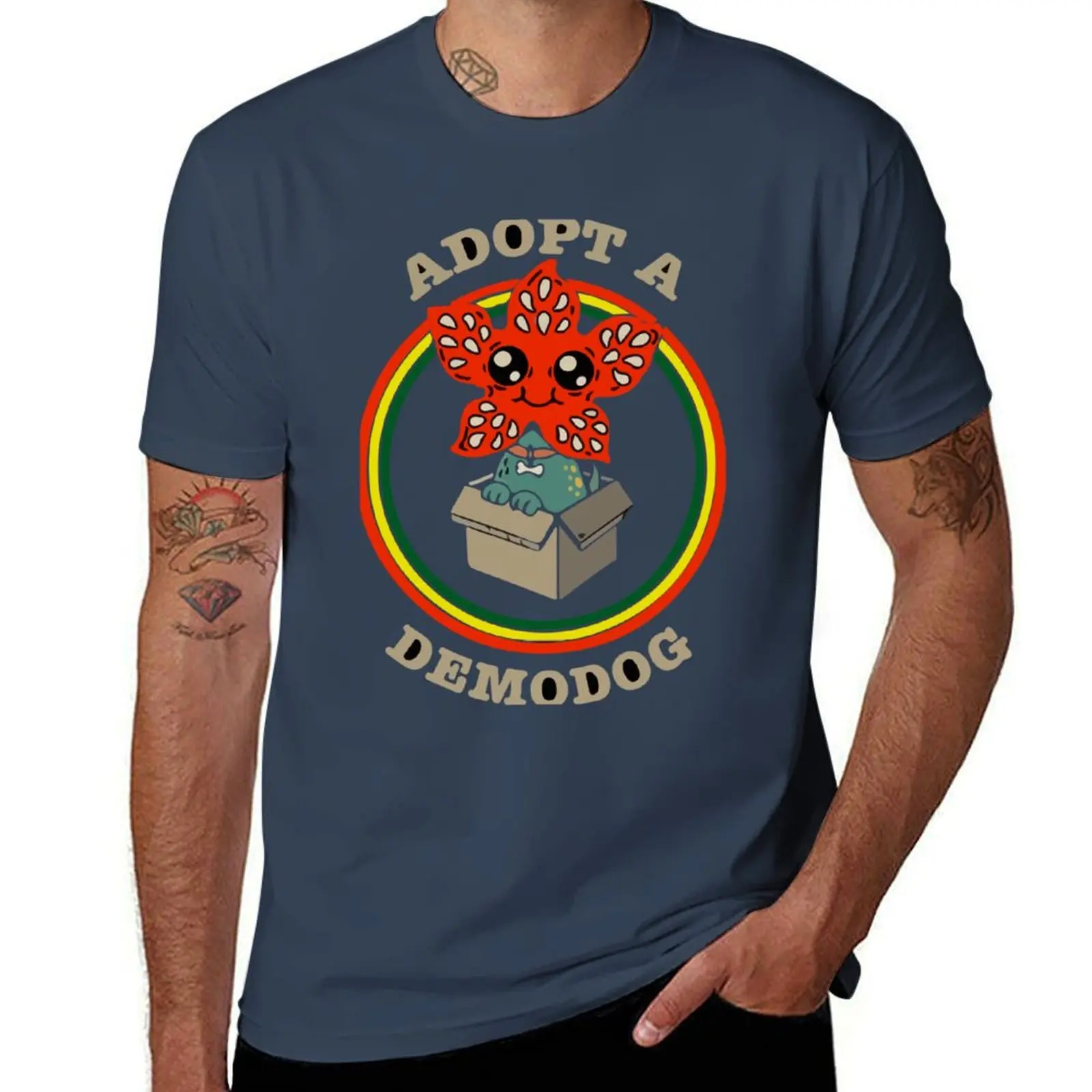 

Adopt A Demodog Demodog T-Shirt man t shirts cotton t shirt for man 100 percent cotton t shirts for man cotton funny T-Shirt