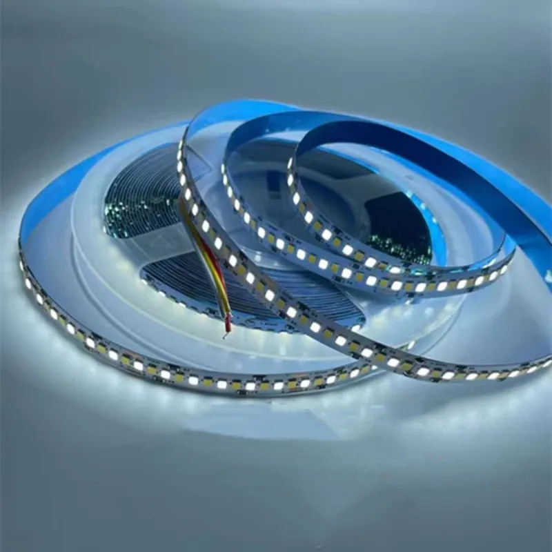 5M DC12V 24V 2835 SMD CCT Dual Color (warm white + cool white) LED flexible strip 240 LEDs/m 10mm PCB  3000K 6000K  Super Bright