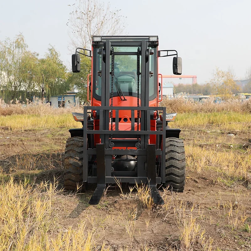 4x4 4WD Off Road Forklift Outdoor Small Rough All Terrain Forklift Truck for Sale