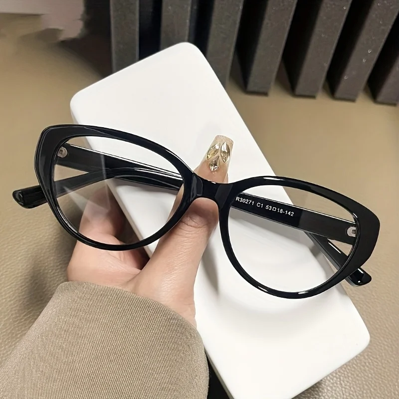 Neue Mode Unisex Cat Eye Plain Gläser für Frau Mann Gläser Rahmen für Party Brillen Weibliche Dekorative Brillen Gläser