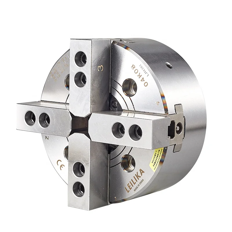 

Taiwan Quality 4 Jaw Lathe Chuck Through Hole Hydraulic Chuck Cnc Machine Power Chuck LEILIKA Manufacturer 6,8,10,12 Inch