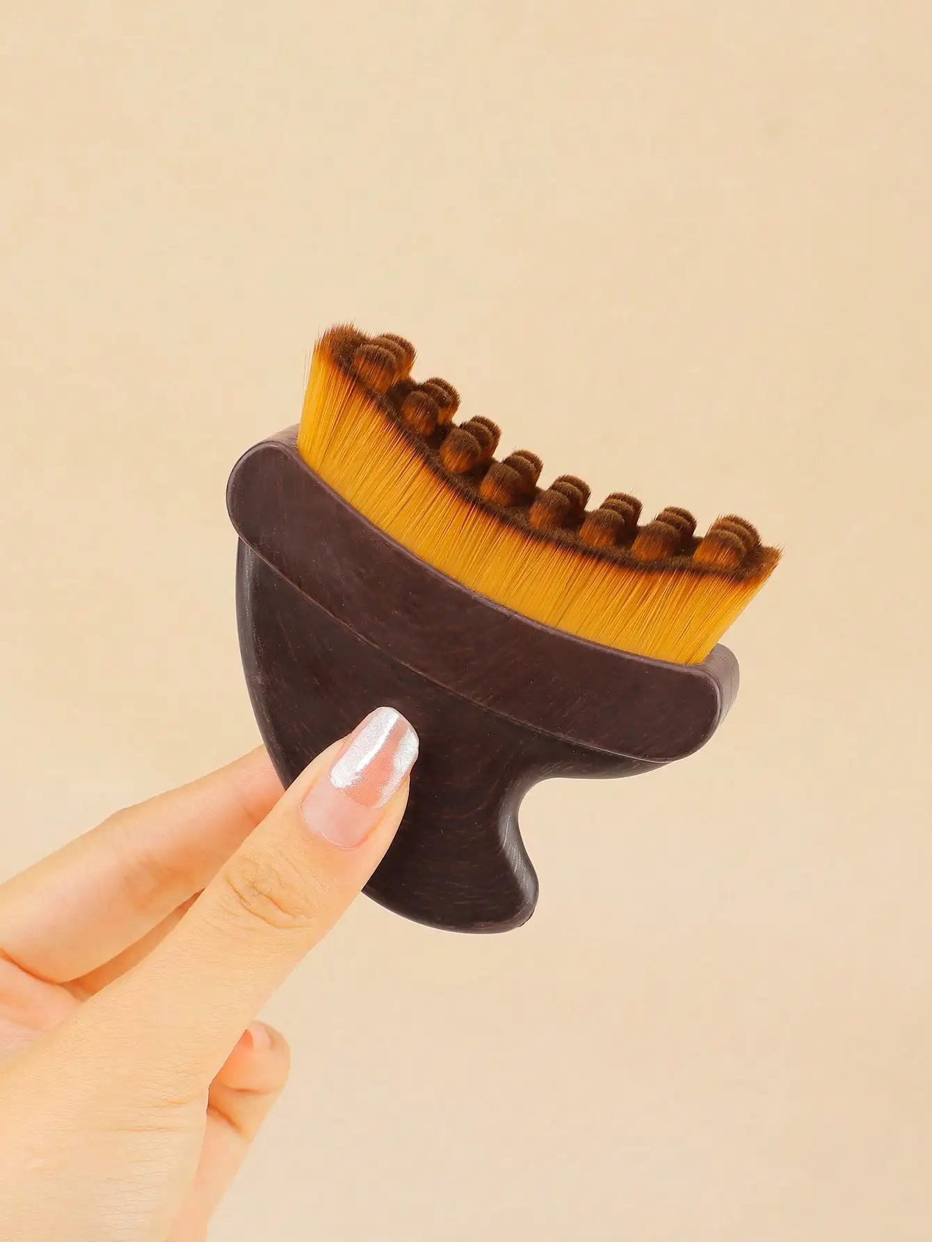 1 Lymph Contour Facial Brush,Double-Head Dry Brush+Cold Touch Jade Scraping Edge,Shaping And Relaxing,Very Daily Self-Care Tool.