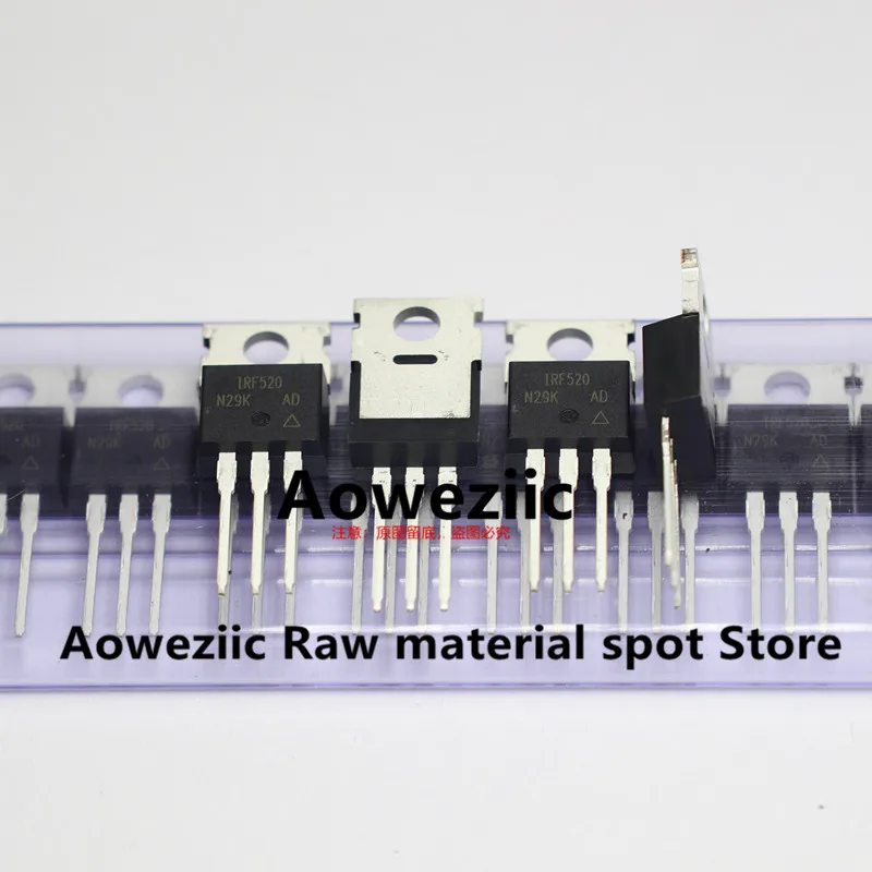 Aoweziic 2023+ 100%New Imported Original IRF510PBF IRF510 IRF520PBF IRF520 IRF530PBF IRF530 IRF540PBF IRF540 TO-220 MOS FET 100V