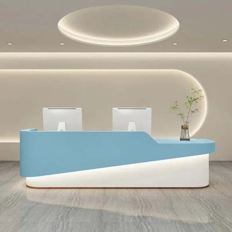 

Эстетический салон, стойка регистрации, комната Dhome, офисный стол, мебель для дома, института красоты, роскошная стойка регистрации Escritorio, изогнутая