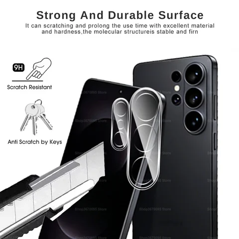 3 шт. для Samsung S26 Ultra/S26 Plus/S26 5G, 3D прозрачная стеклянная пленка для объектива для Galaxy S 26 Ultra S26 Plus, черная защитная пленка для камеры