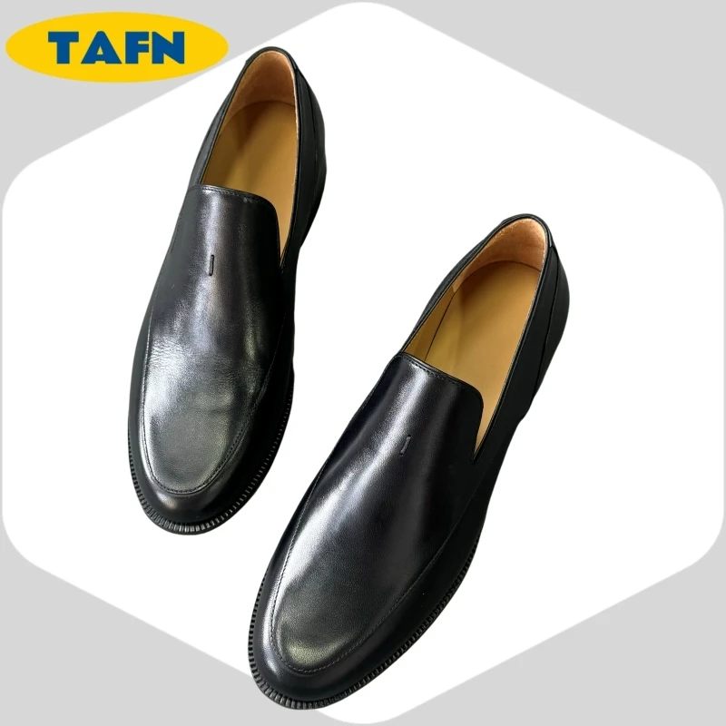 

Casual Fashion Loafers High-Quality Comfortable cowhide Vintage Leather Simple Elegant Design Slip-On Women's Footwear AD18