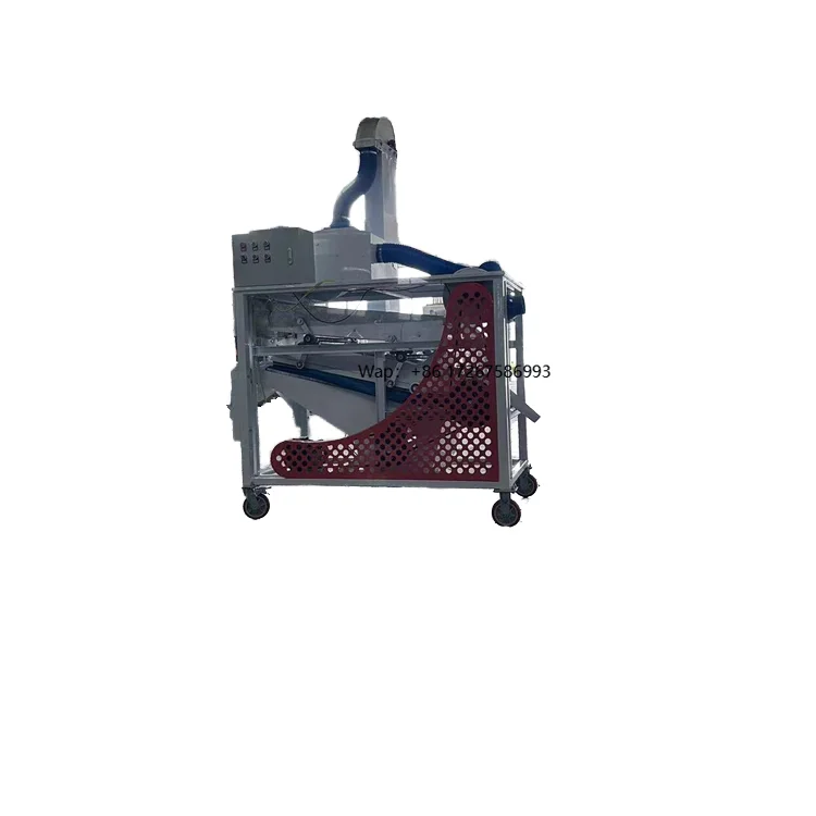 Grain Seeds Winnower and Sorting Machine High Efficiency Seed Cleaner with Vibration Screening Function