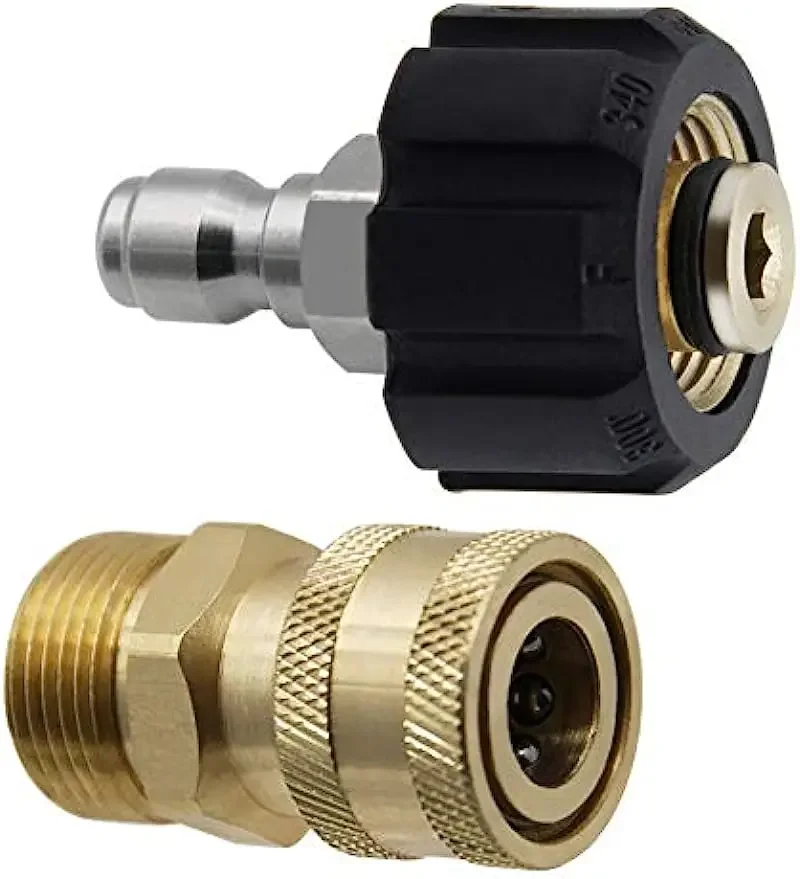 

M22 to 1/4"，Pressure Washer Adapter Set, Quick Connect Gun to Wand