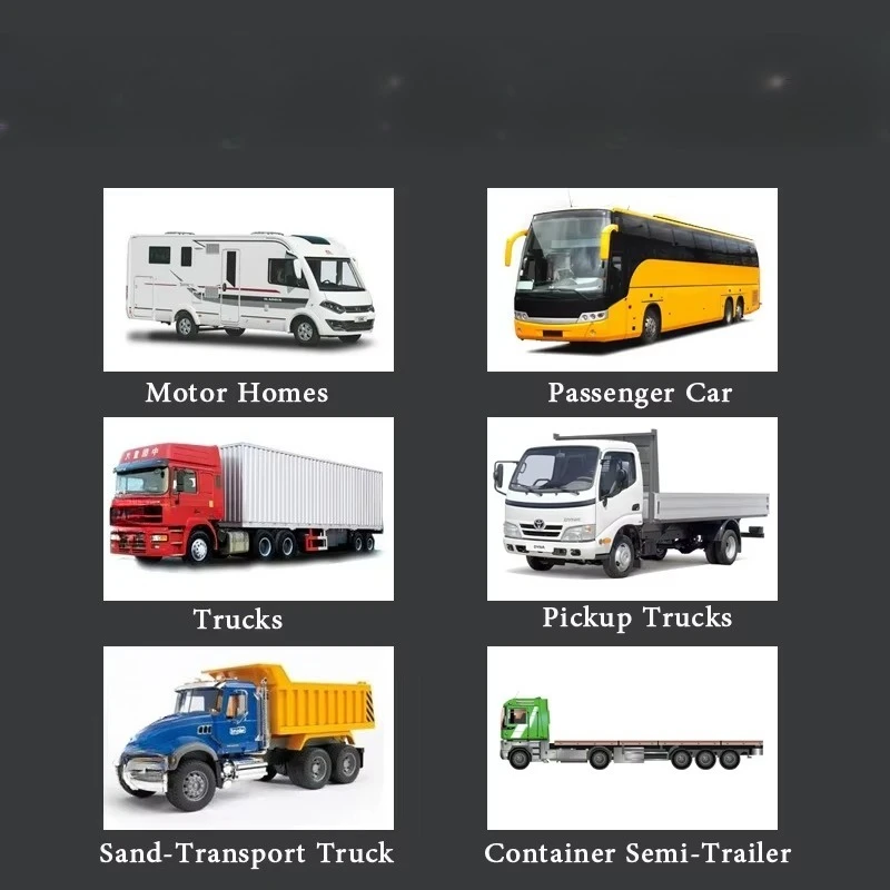12 Wheel Truck TPMS Sensor Tire Pressure Monitoring System Wireless Real-time Alarm Highway Transportation TPMS System Suitable