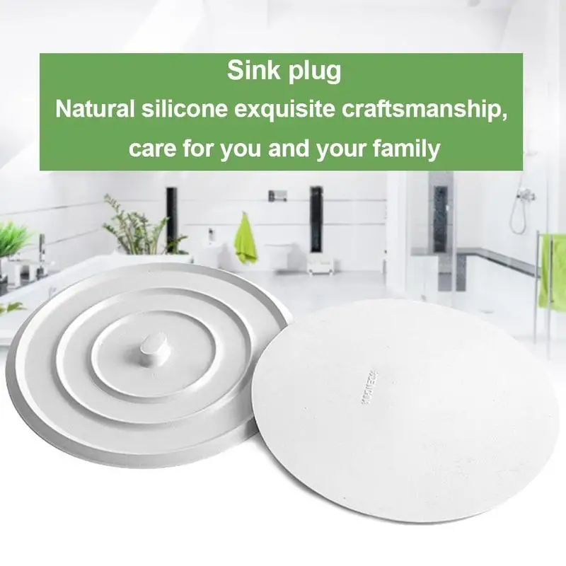 

Large Silicone Bathtub Stopper Leakage-proof Shower Drain Plug Hair Catcher For Kitchen Bathroom Floor Sink Strainer Accessories