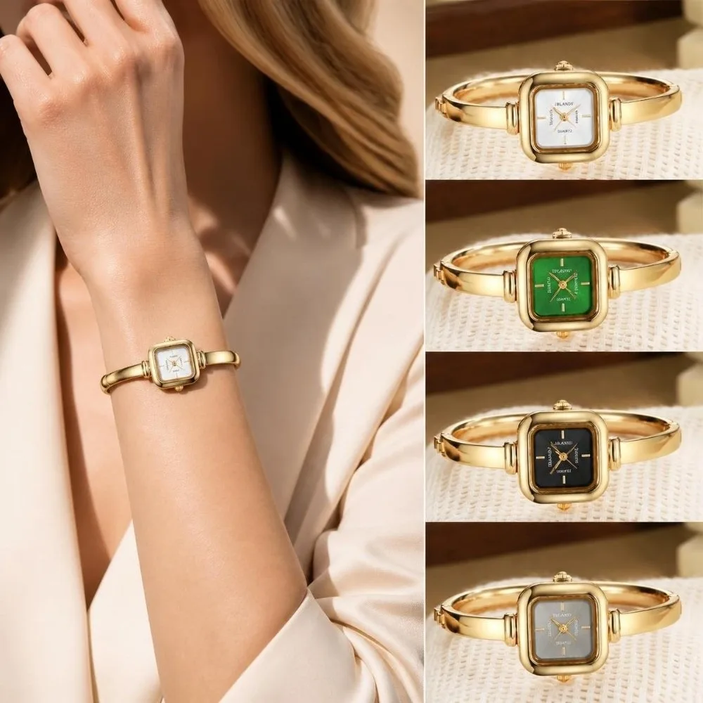 New Square Case Women's Wristwatch High-End Adjustable Bracelet Watch Minimalist Quartz Watch Women