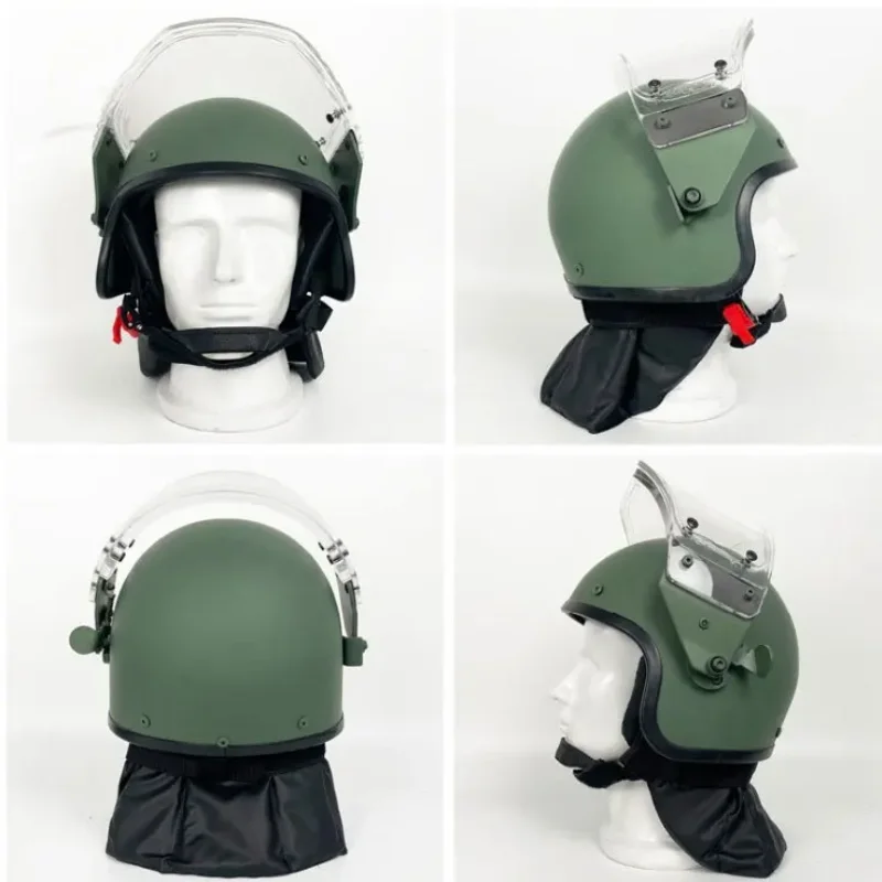 Soviet Russian Tactical Helmet ZSH-1-2M Close Guard Dark Area MVD SH60 Helmet Welding Remounted Helmet with Neck Protection