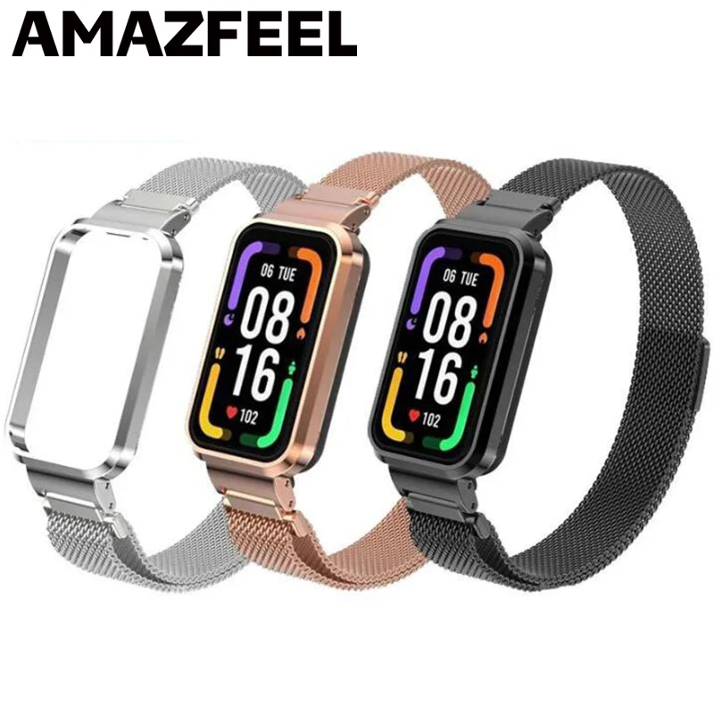 

10pcs/Pack Magnetic Strap For Xiaomi Redmi Smart Band Pro Metal Protector Case Bumper Bracelet Band Pro Smart Watch Accessories