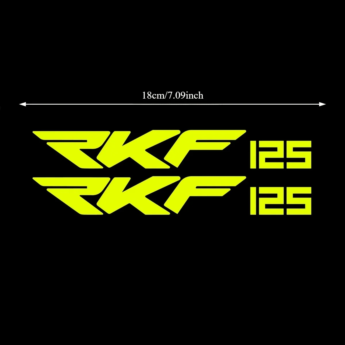 2Pcs/1set Waterproof Motorcycle Decals for Keeway RKF125 - Fork Shock Absorber & Body Stickers, Vinyl Accessories view 2