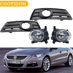 Front Fog Lights Fog Lamp Grille For VW Passat CC 2009 2010 2011 2012 Headlight Driving Lamp Assembly 8T0941699 8T0941700