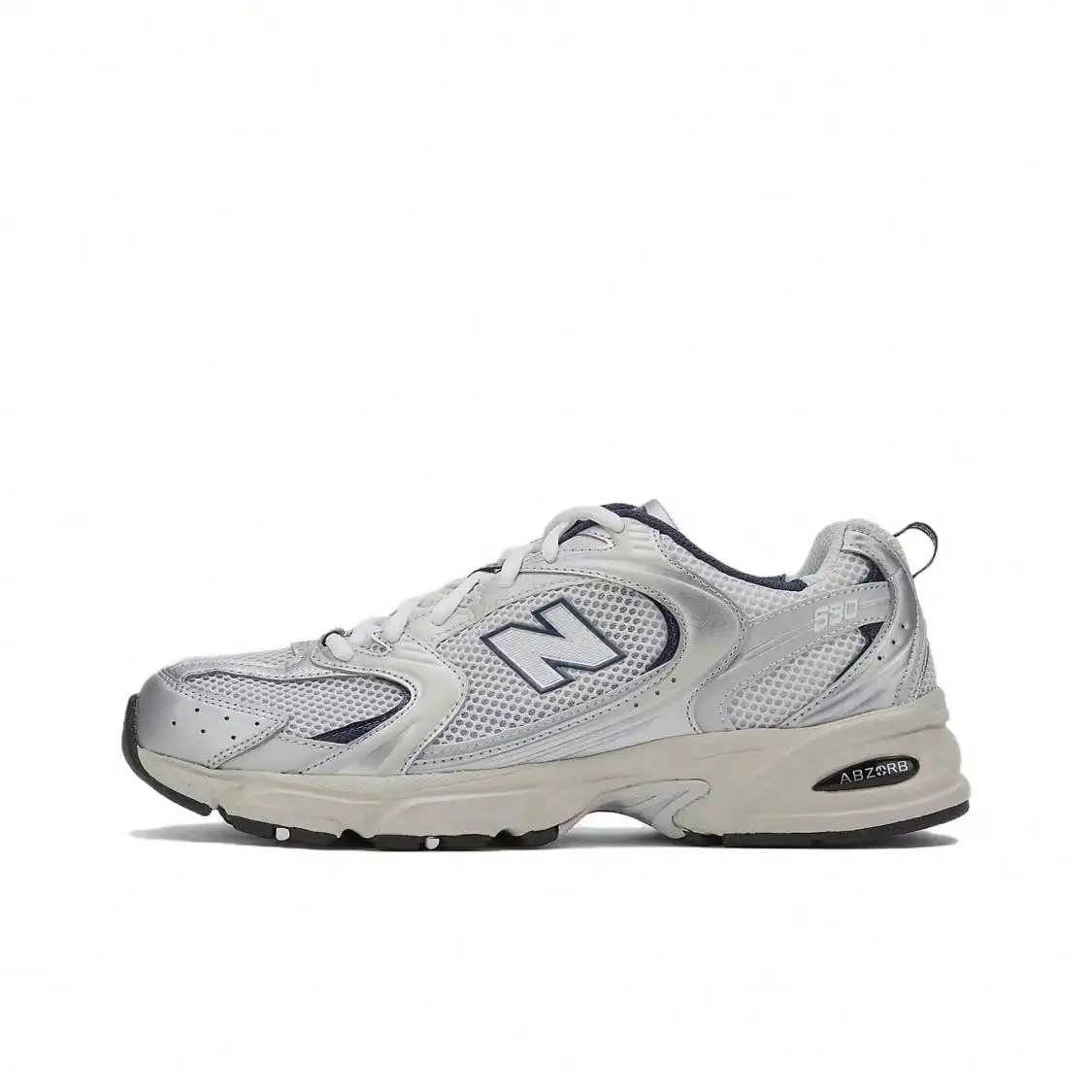 NB 530 Spring Comfortable Leather Cushioned Durable Running Shoes, Unisex MR530KA