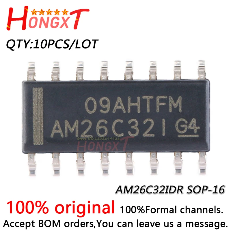 10PCS 100% NEW AM26C32IDR SOP-16.Chipset